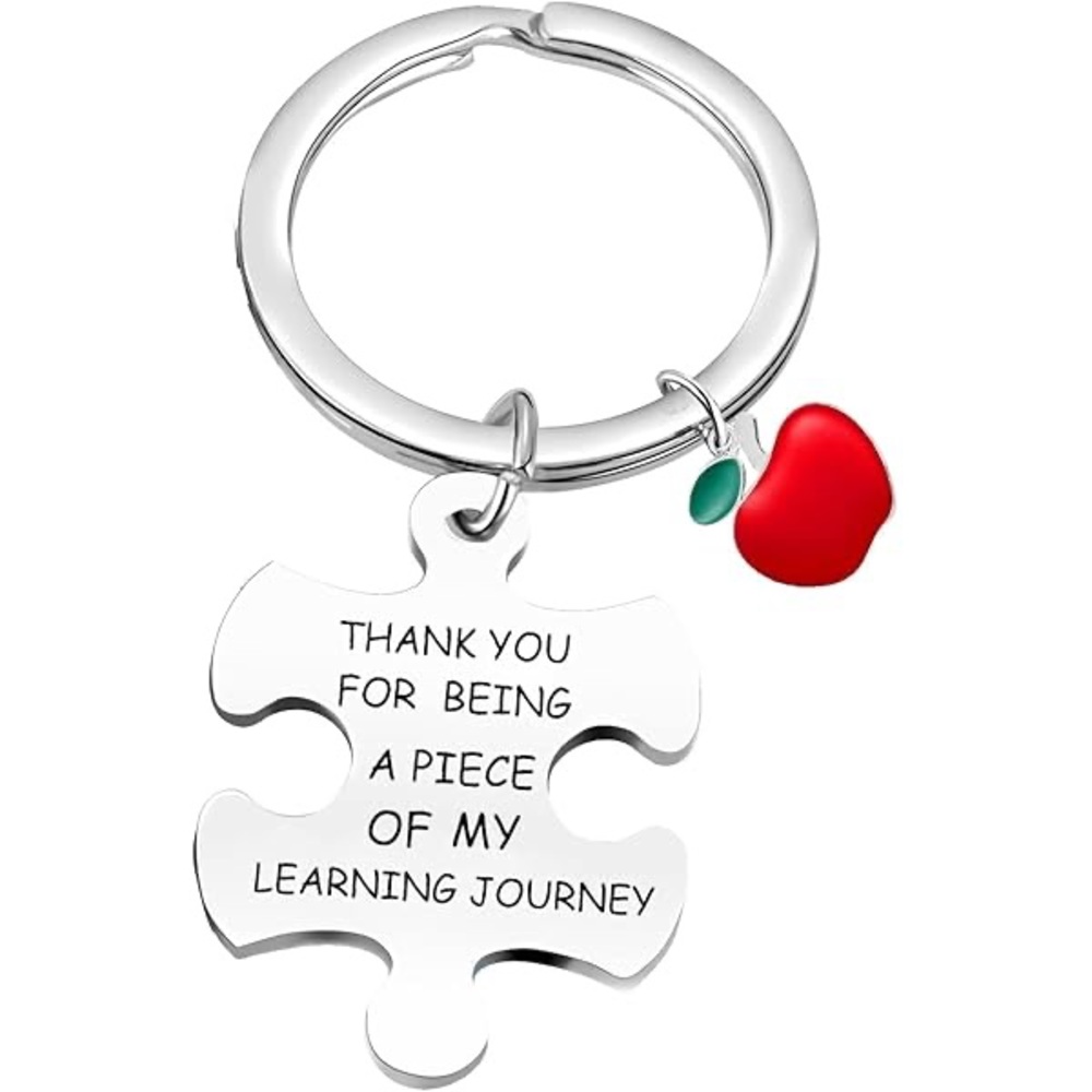 THANK YOU FOR BEING A PIECE OF MY LEARNING JOURNEY KEYCHAIN WITH GIFT BOX NIB - Picture 2 of 4